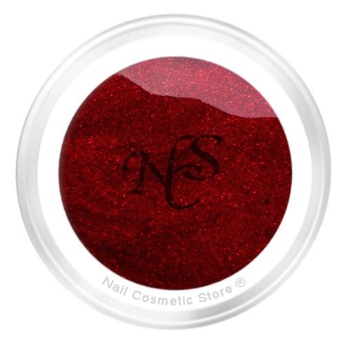 NCS Glitter Farbgel 405 Cherry 5ml - dunkel Rot
