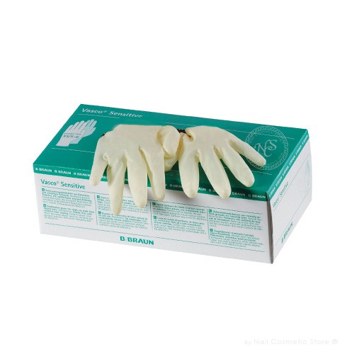 Braun Vasco Nitril Handschuhe in der Spenderbox