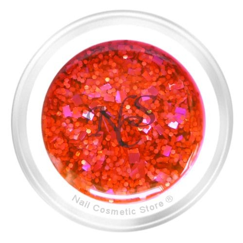 NCS Sparkle Farbgel 306 Crazy - Pink Rot