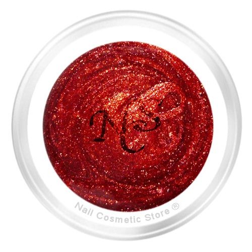 NCS Glitter Farbgel 505 Venus 5ml - Rot Kupfer