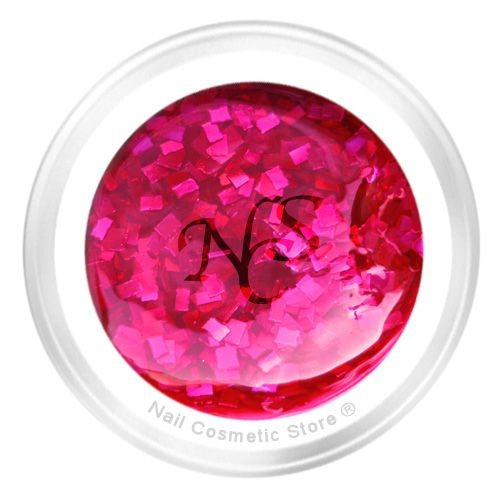 NCS Sparkle Farbgel 418 Granat - Pink