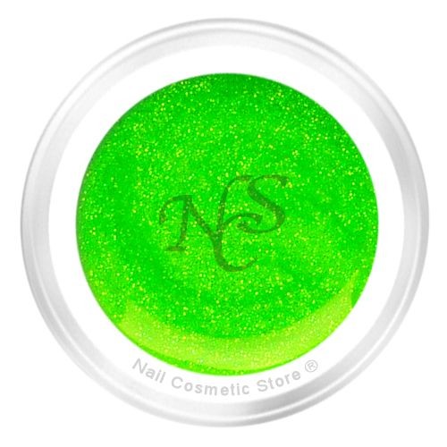 NCS Neon Farbgel 20 Spaceapple 5ml - Grün mit Glimmer Effekt
